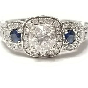 Diamond and Sapphire Ring